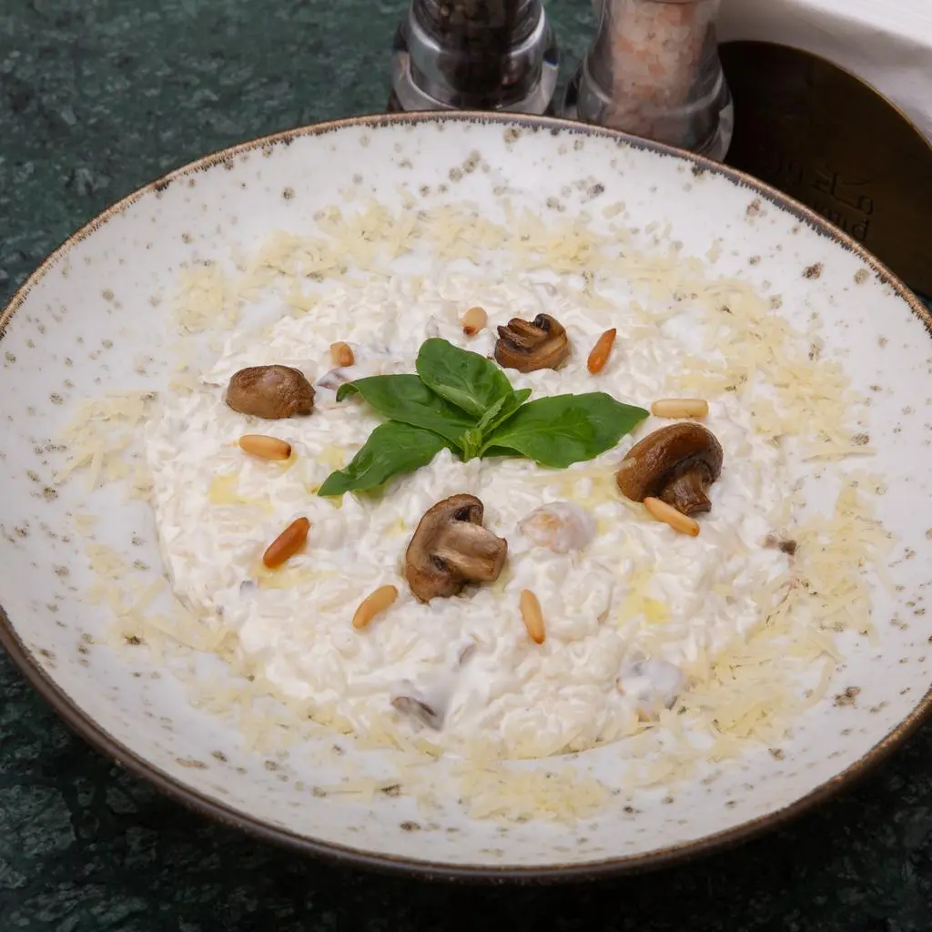 ريزوتو بالدجاج والفطر